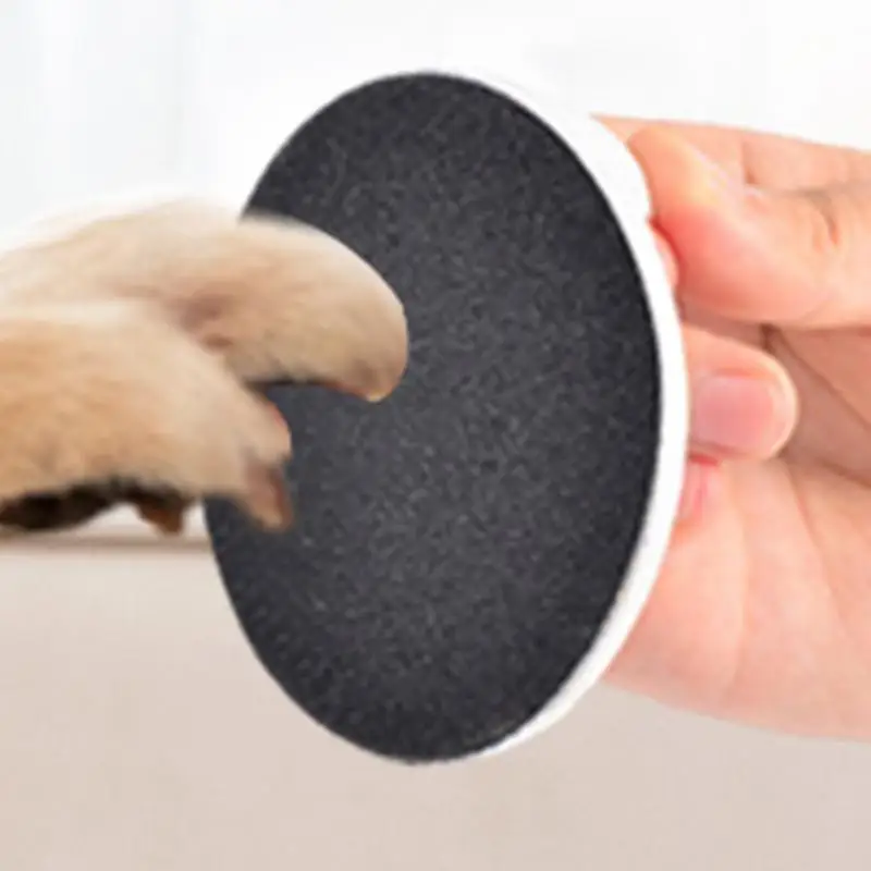 Dog Round Wood Nail File Dog Trimmers Manual Grinder Noiseless Pet Filer With 2 Replaceable Sandpaper For Pets Cats Puppy