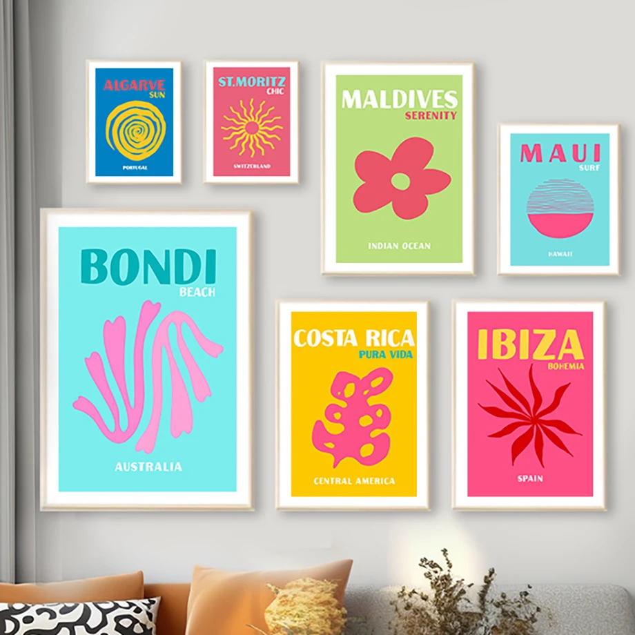 SunBondiBeachSurfLeafFlowerRetroAbstractTravelAesthetics