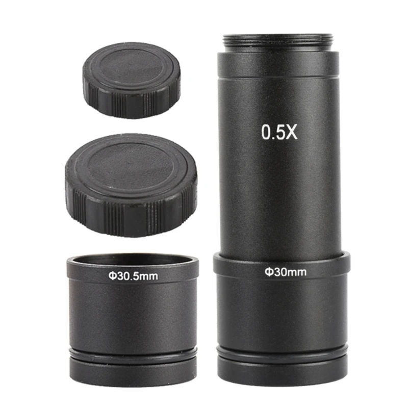 0.5X C Mount Microscope Adapter Electronic Eyepiece Reduction Lens for