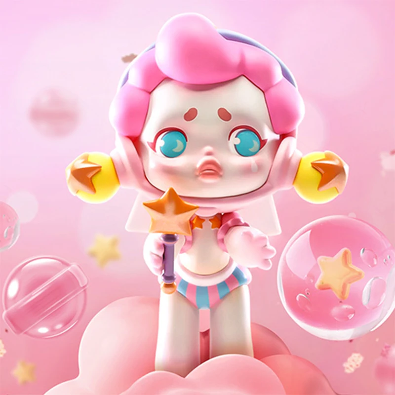thumbnail image 1 of Pop Mart-figuras de acción de Anime Kawaii, Skullpanda Caja misteriosa de la serie de personajes, Candy Monster Town Blind, regalo para niñas, 1 of 5