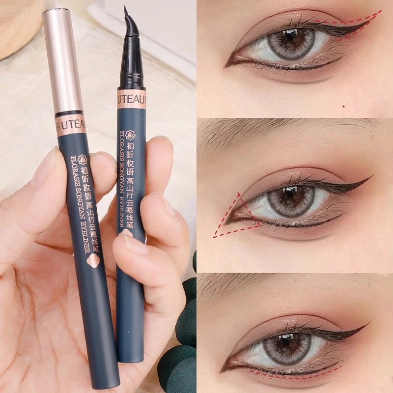 

Waterproof Elbow Liquid Eyeliner Pen Quick Dry Lasting Smooth Matte Black Brown Eye Liner Pencil Lower Eyelash Makeup Cosmetics