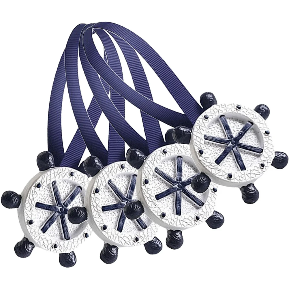 

4pcs Mediterranean Style Magnetic Curtain Clasp Hooks Magnetic Curtain Tibacks