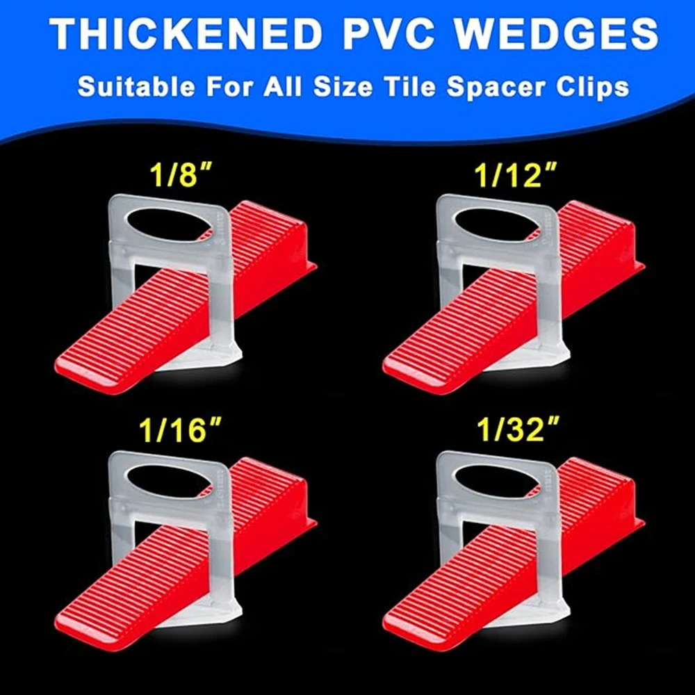 100-300 PCS Reusable Tile Leveling Tools Wedges Construction Tools Walls Floor Tiles Spacers
