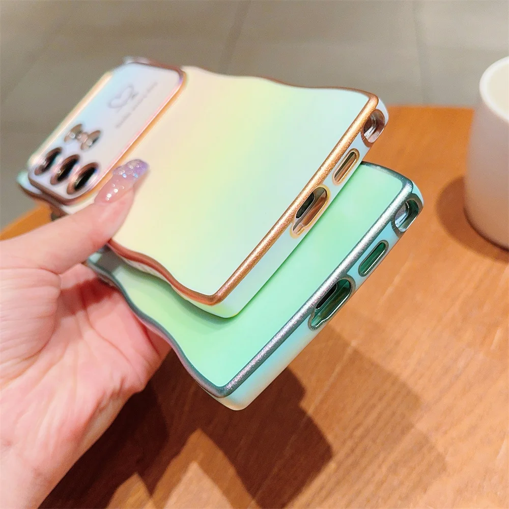 Shockproof Phone Case With Glitter Heart Design For Samsung_voghion.com