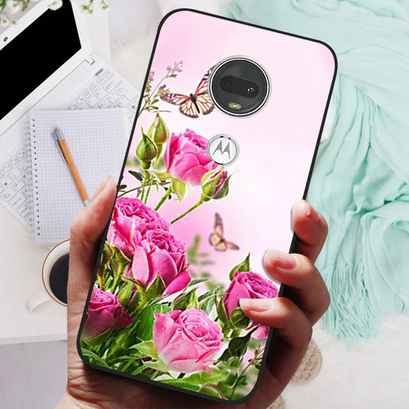 Stylish Soft TPU Protective Case - Fashionable Painted Cover for Motorola Moto G7 Series