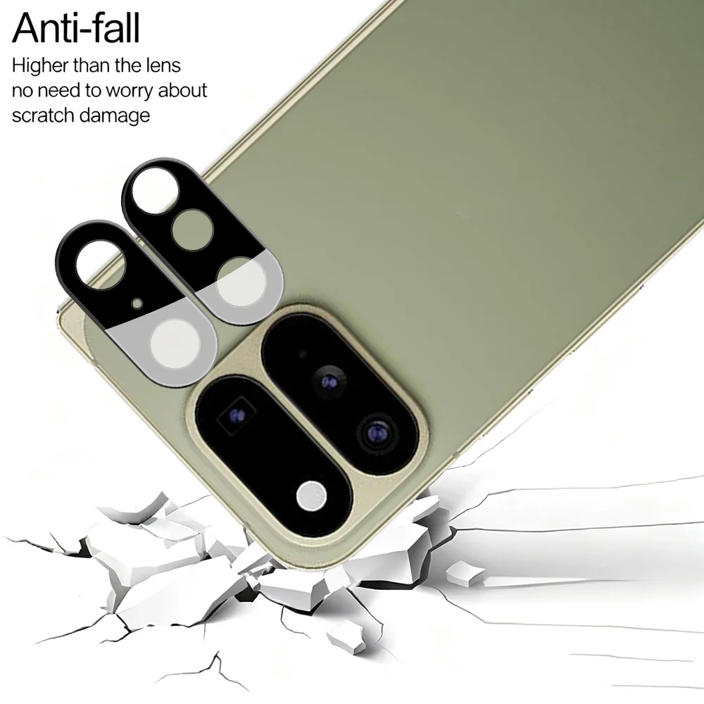 3D Full Screen Camera Glass Anti-Fall Lens Protector - 2 Pack