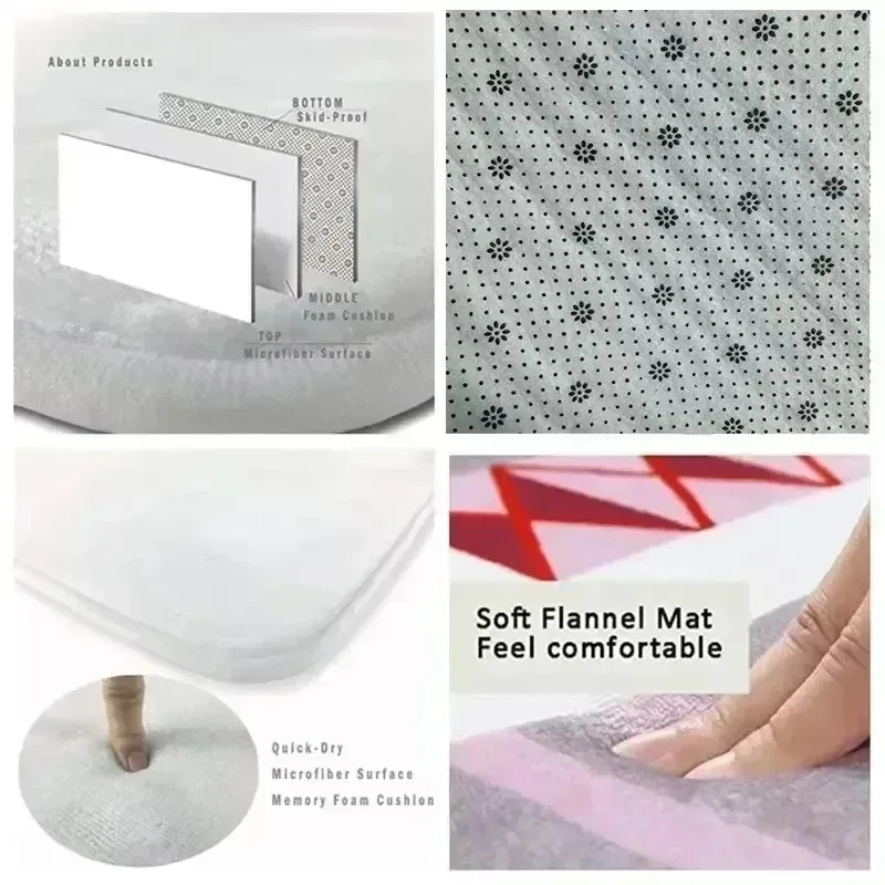 Cute Bedroom Headboard Rug Creative Girl Room Living Room Bedroom Sofa Modern Colorful Striped Soft Mats Home Decoration Retro