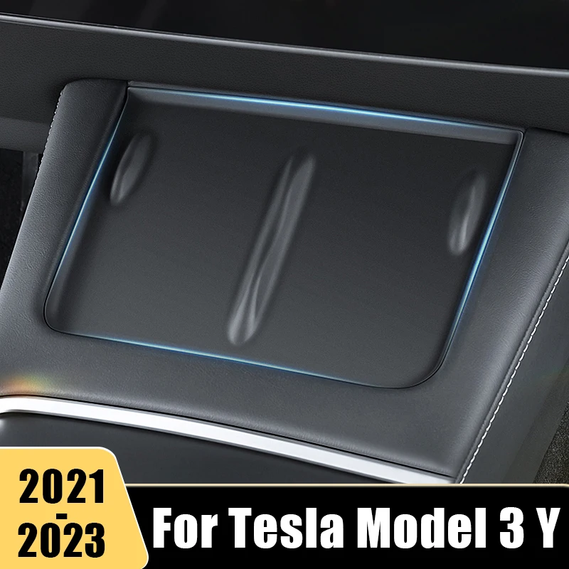 

Car Central Control Wireless Charging Silicone Pad Anti-slip Mat Protect For Tesla Model 3 Y 2021 2022 2023 Interior Accessories
