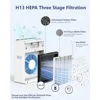 Air Purifiers For Home Large Room Up To 1730 sqft H13 HEPA Air Purifiers Filter With Fragrance Sponge Timer Washable 5