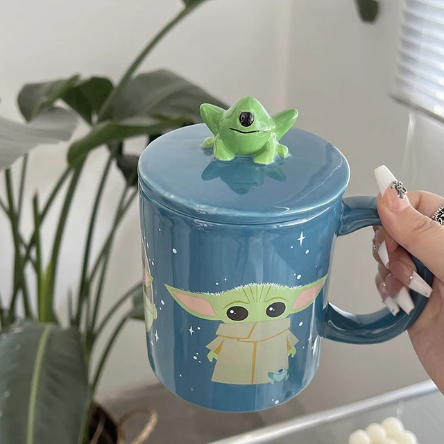 Disney Starwars Baby Yoda Grogu Mug Action Figure Toys Room