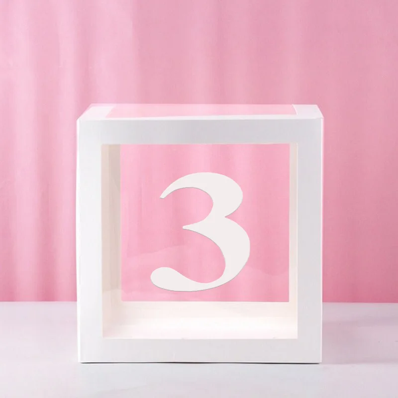 Clear Balloon Box for Baby Shower, Birthday, or Wedding Party Decorations