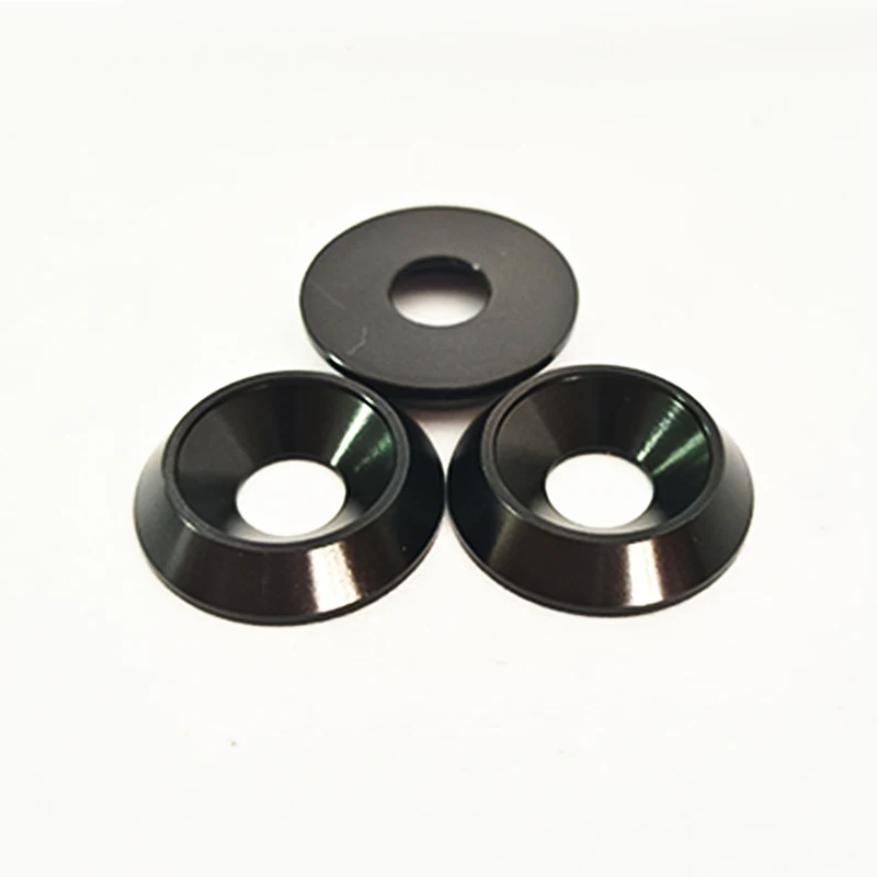 Tapered Aluminium Alloy Gasket 5/8pcs M6 M8 Countersunk Screws Cup Head Screws Gasket Sealing Ring Colorful Aluminium