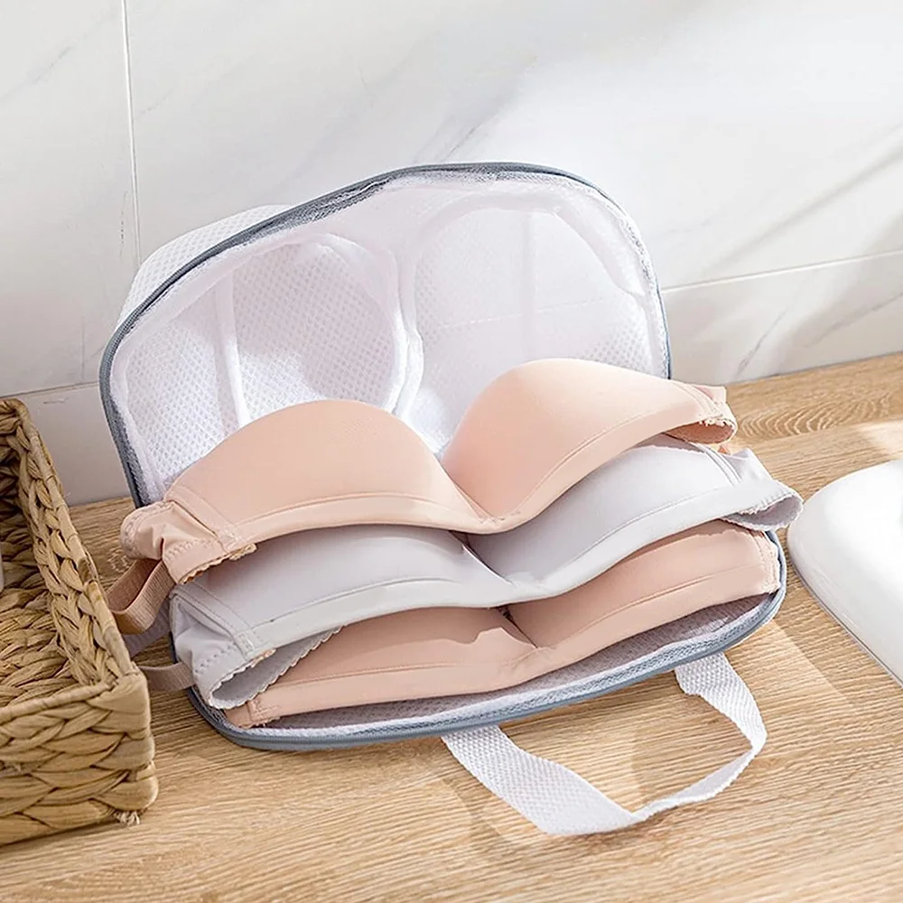 Anti-deformation Bra Mesh Bag Machine-wash Special Polyester Bags Laundry Brassiere Bag Cleaning Underwear Sports Sports Bra 4