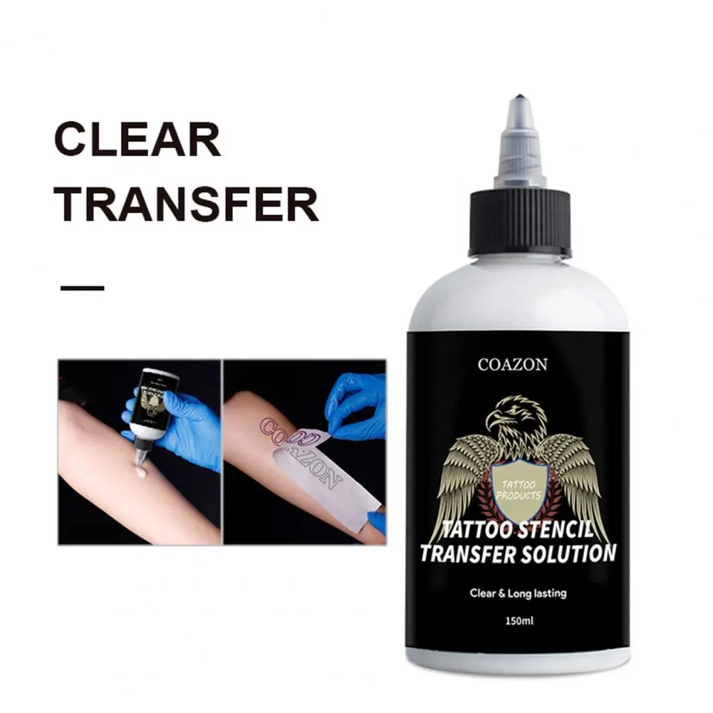 Tattoo Transfer Solution  Convenient Long Lasting Clarity Non-irritating  Professional Tattoo Stencil Gel Tattooing Supplies convenient heat press pad silicone heat press mat professional insulation mat