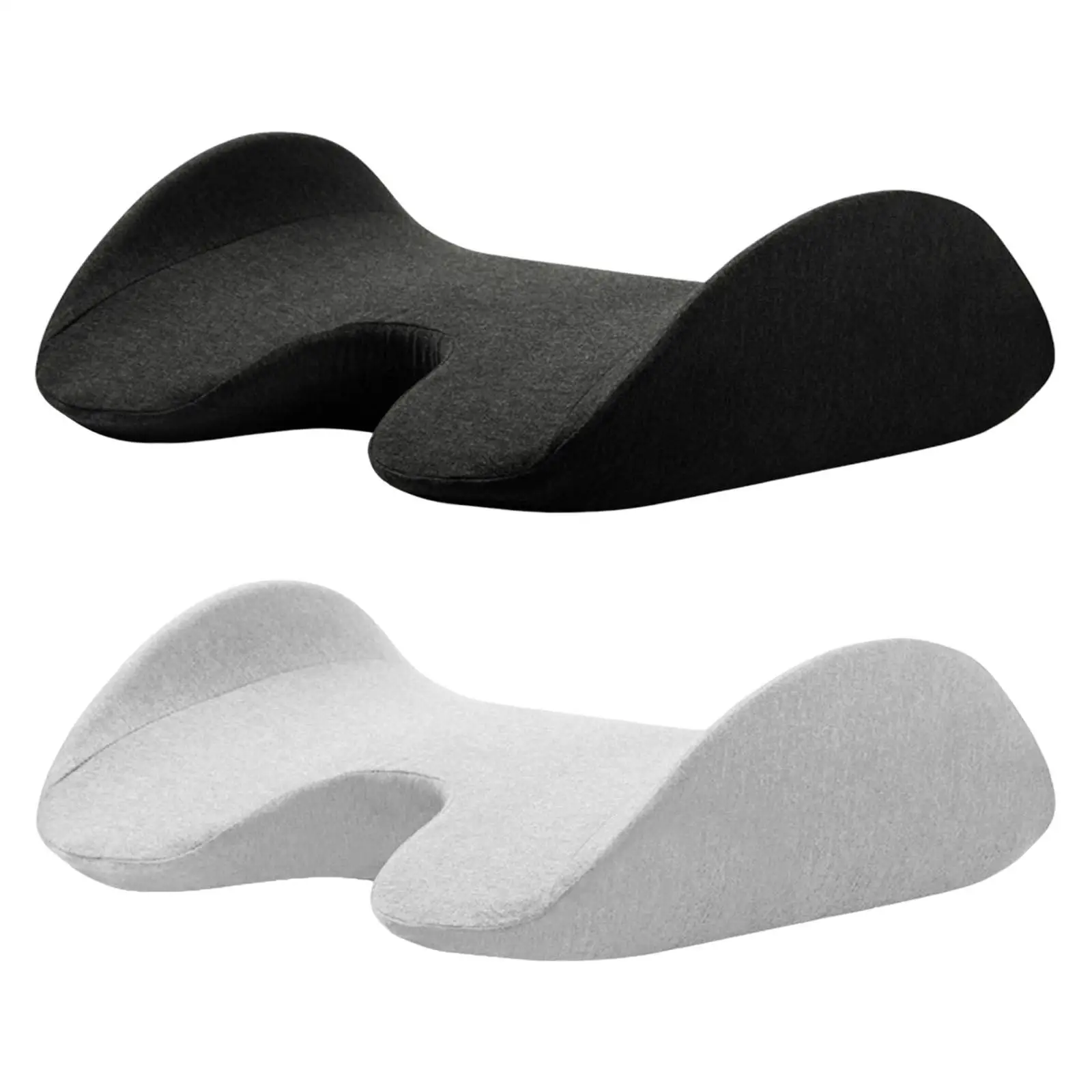 

Memory Foam Lumbar Support Waist Bolster Easy Care Relaxing Spine Multi Functional Lower Back for Bed Rest Office