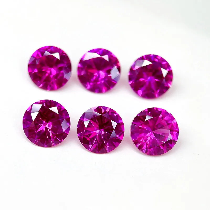 

Natural Pink Ruby Round Cut 15.0mm UV Test Gemstone for Jewelry Making and Collecting DIY Gemstones