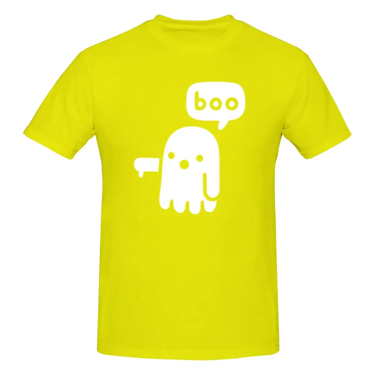 thumbnail image 1 of Camiseta de manga corta 100 % algodón para hombre con el fantasma de la desaprobación, 1 of 5