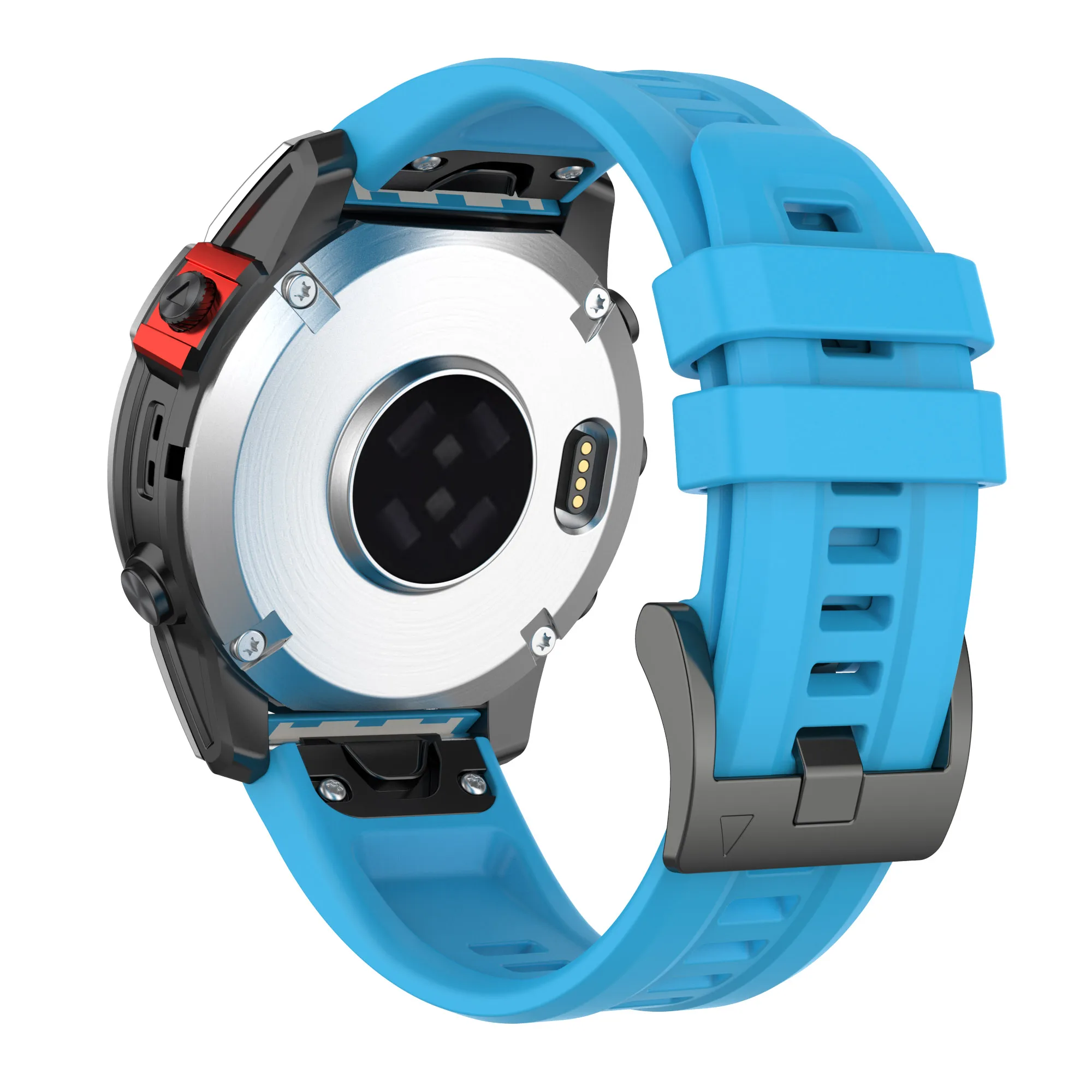 Enhanced QuickFit Silicone Watch Strap, 20-26MM Adjustable Band