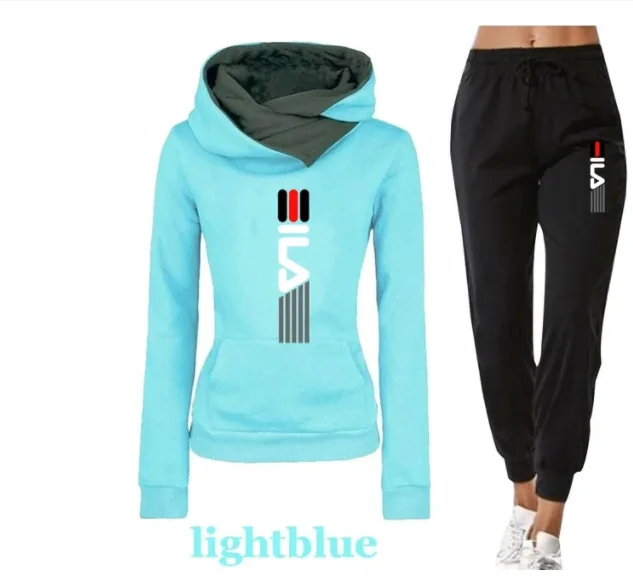 

Tracksuit Women Winter 2023 Female Pullovers Hoodies+Pants Jogging Woman Two Pieces Set Sports Suit for Women Clothing Outfits