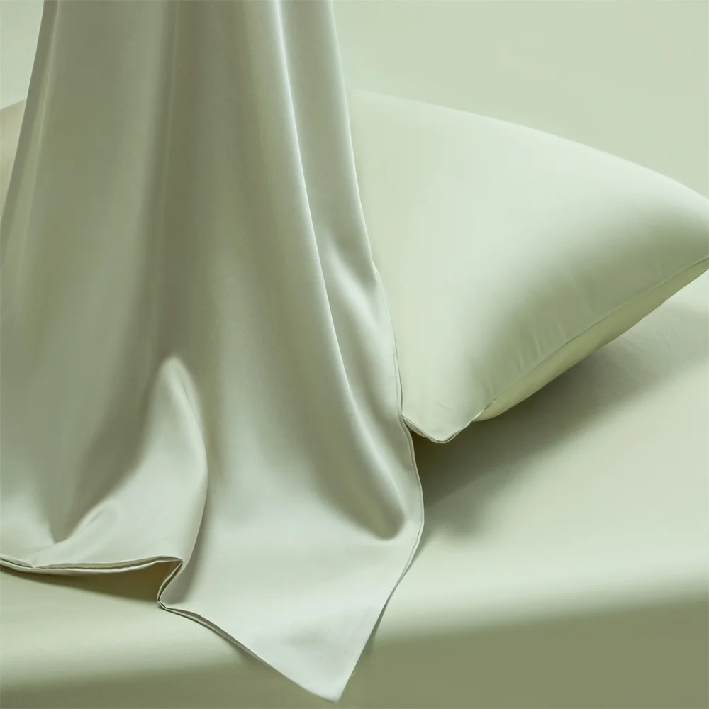 Luxury Ice Silk Cooling Pillowcases - Breathable Lyocell Blend, Ultra-Soft Summer Set (2pc)
