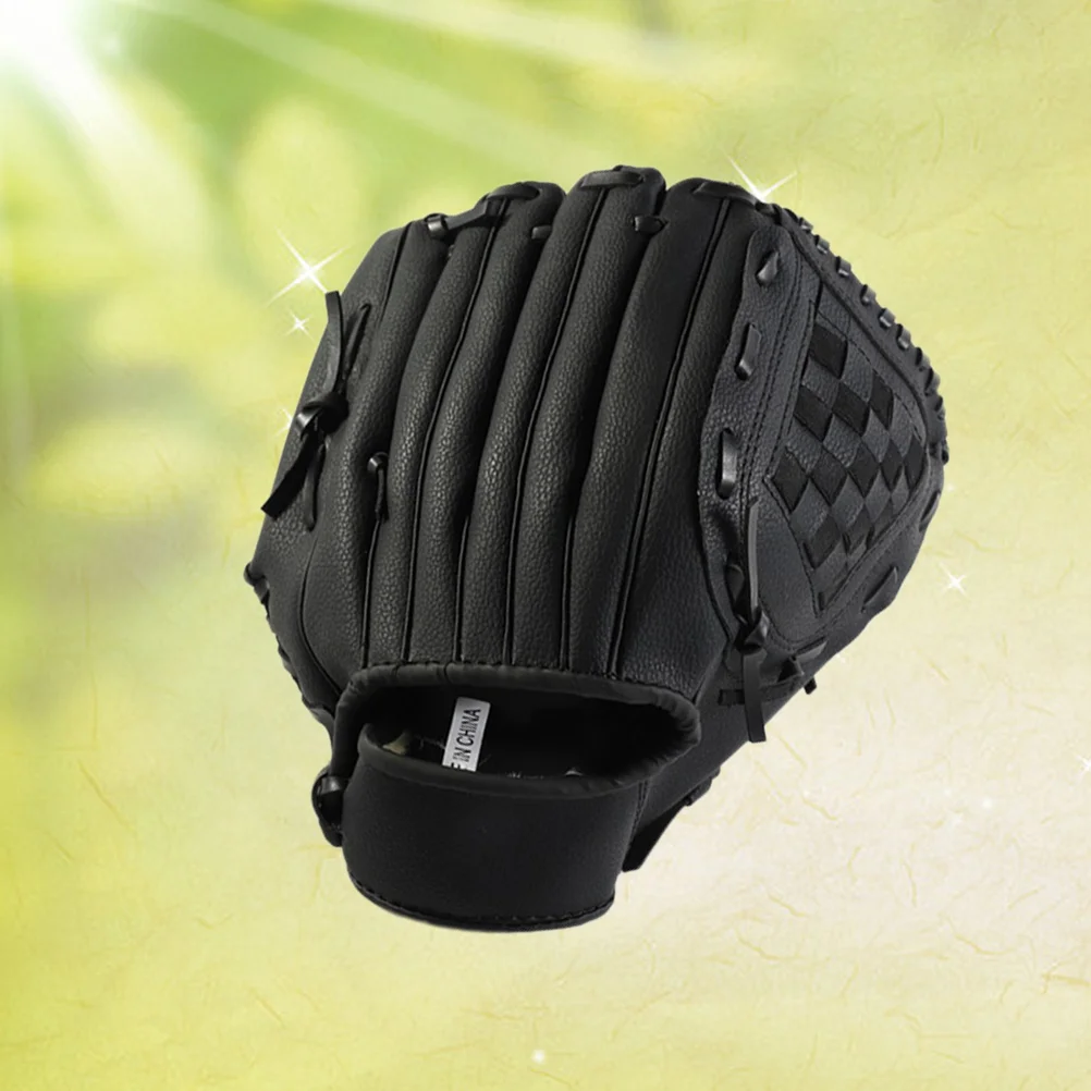 105-inch Softball Thicken Baseball Hand Glove for Outdoor Team Sports (Black S) Softball glove Baseball glove