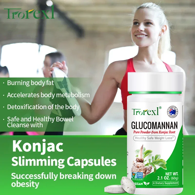 100 tablets Glucomannan Supplements Supports Healthy Weight Management
