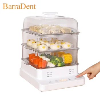 24L 3-Layer Electric Steamer Multi-Function Electric Steamer With Timer and Adjustable Temperature Food Steam Stove for Kitchen 1