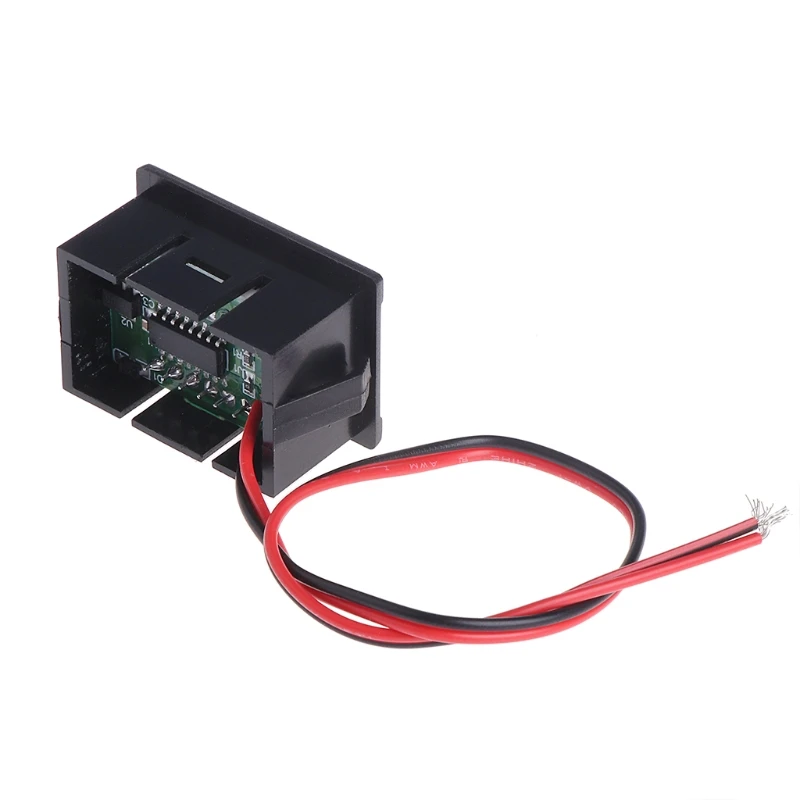 

0.36 Inch Mini LED Display Panel Meter for DC 4.5V-30V for Motorcycles and for Cars Reverse Polarity for Protect