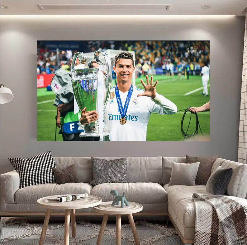 Cristiano Ronaldo Background Cloth Football Star Cr7 Hanging