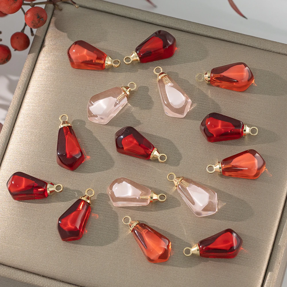 10 Stück Granatapfel-Samen-Anhänger-Charms für DIY-Ohrringe, Halsketten, Armbänder, Schmuck, Schlüsselanhänger, Bastelzubehör, Zubehör