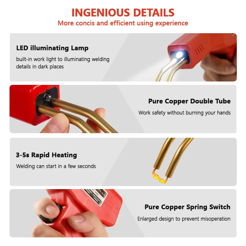 Plastic Welder Welding Machine Car Bumper Soldering Gun 4 Types Staples for Bumper/Kayak/Plastic Product Repairs 3