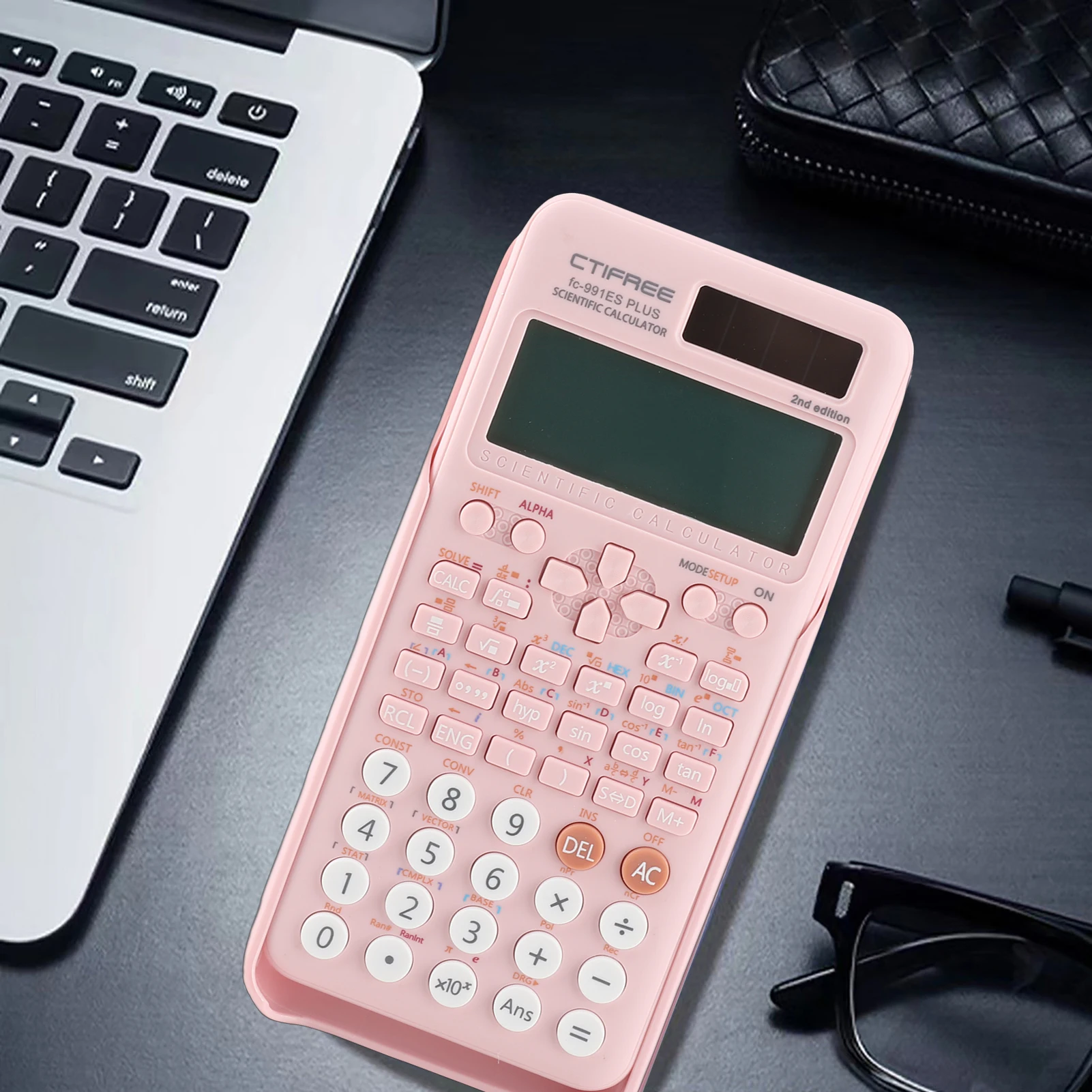 Enhanced Scientific Calculator with 417 Functions and Dual Power Supply