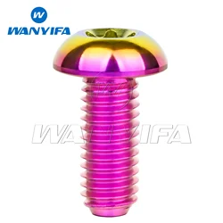 Premium Titanium Torx Head Bolt for Bike Disc Brake Rotors (Purple Gold)