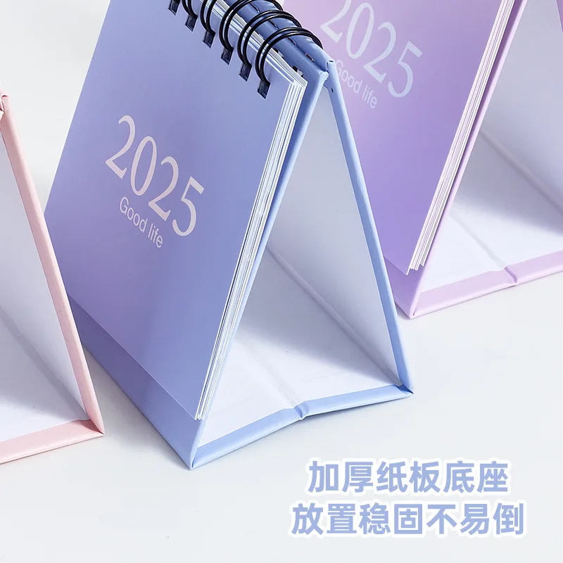 Desk Calendar 2025 Mini Coil Calendar Plan Book for Desktop Ornament