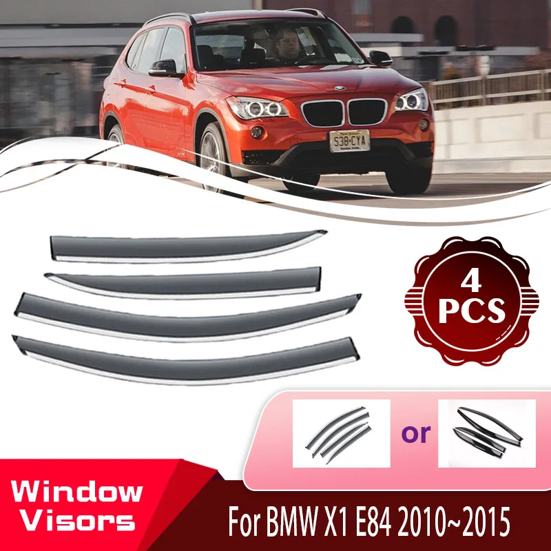 

Оконные козырьки для BMW X1 E84 2010 2012 2013 2014 2015, автомобильные ветрозащитные козырьки от солнца и дождя, отражатели, навесы, укрытия, автомобильные аксессуары