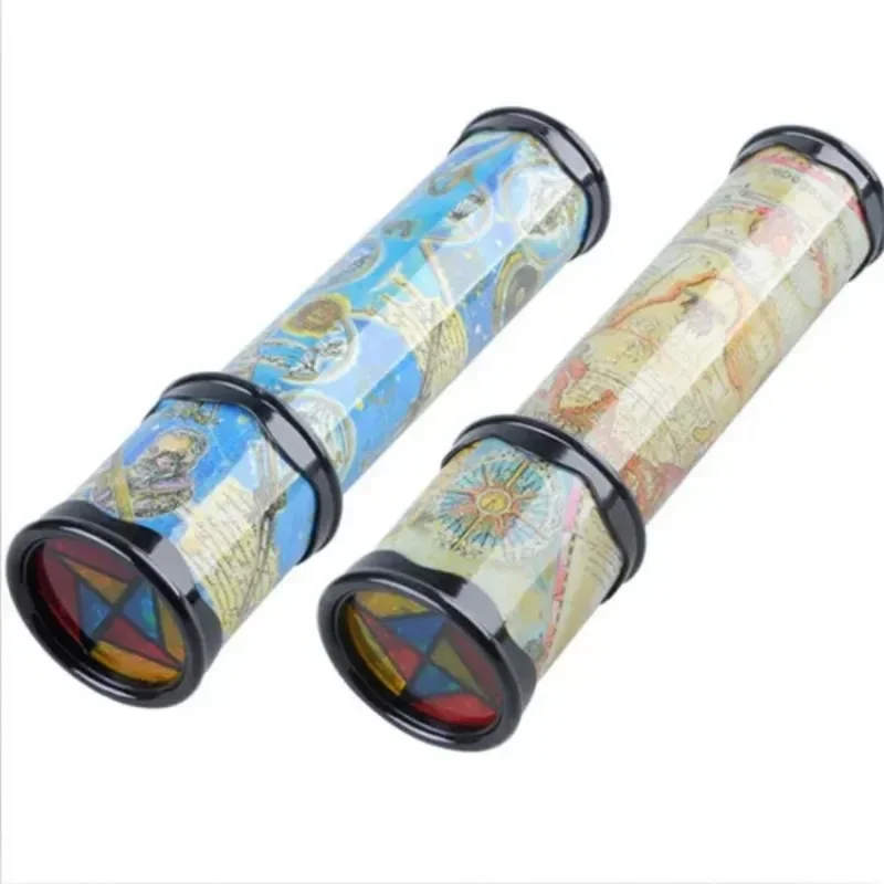 Rotating Kaleidoscope Magical and Versatile Interior View with Paper Children's Kindergarten Toys (Random color)