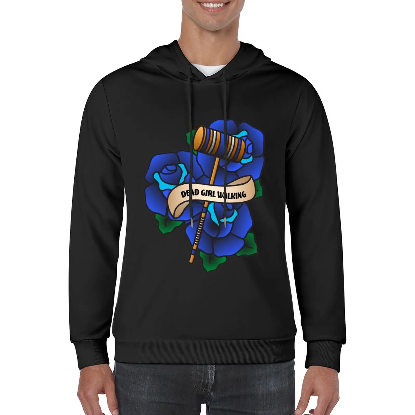 

New Dead Girl Walking (New Size!) Pullover Hoodie fashion men japanese style hoodie