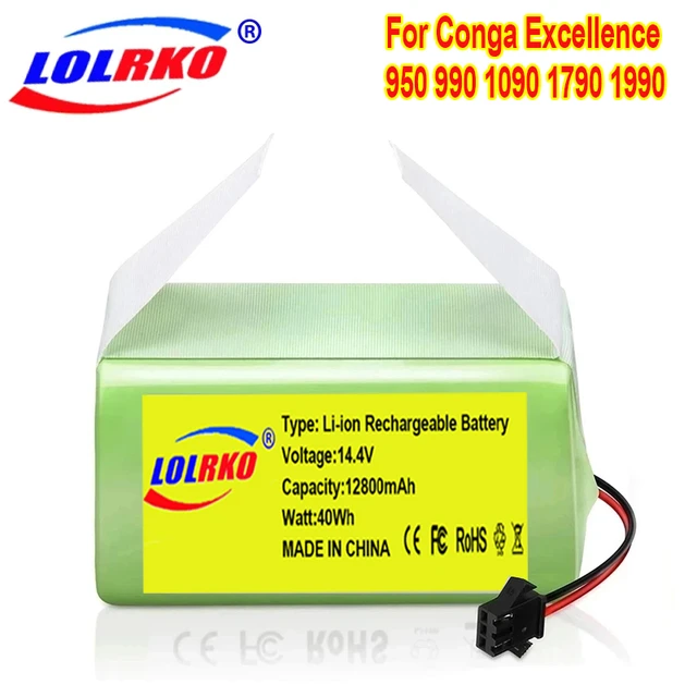 Ion Eddie Battery For Conga Excellence 14.4v 2600mah 950 990 1090 1790  Deebot N79s N79 Chr622 Wald Fy Robovac 11s 12 X500