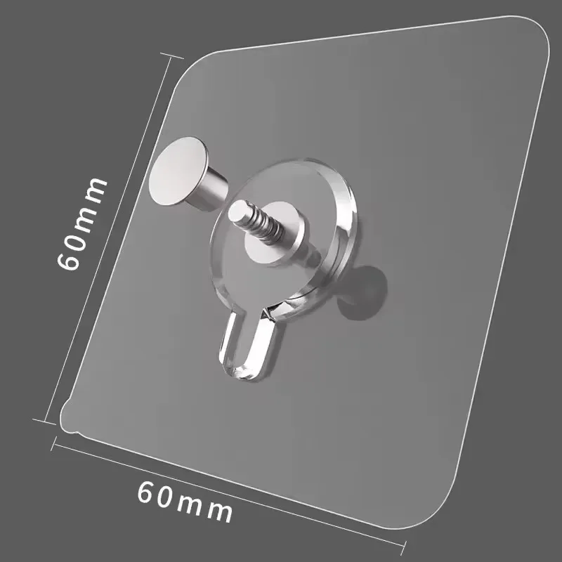 Strong Adhesive Hooks Picture Frame Holder Poster Clock No Drilling Hooks Home Kitchen Bathroom Waterproof Hanger Screw