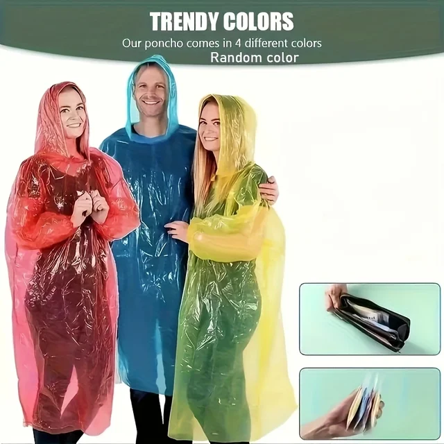 5/10pcs Portable Emergency Raincoats 2