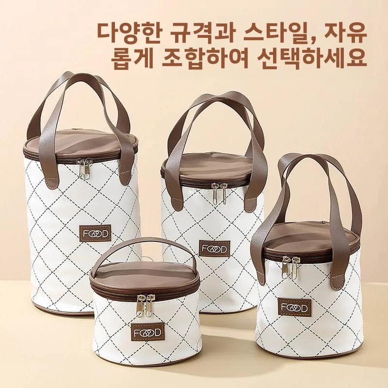 두꺼운 알루미늄 호일 보온 도시락 가방, 직장인을 위한 휴대용 핸드백, 도시락 가방, 보온 기능