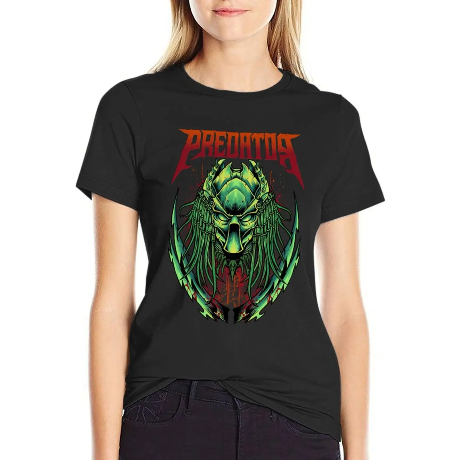 

Predator T-shirt female Short sleeve tee western t shirts for Women