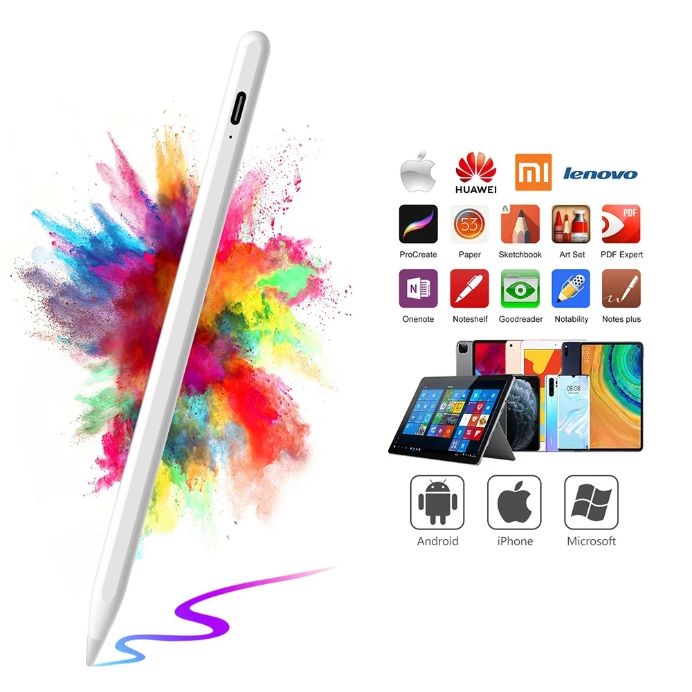 

Universal Stylus Pen For Android Tablets Apple Pencil Touch Pen For iPhone Capacitive Pen For Xiaomi Huawei Samsung Tablet