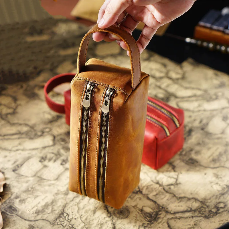 Vintage Leather Pencil Case – 2Fast2See