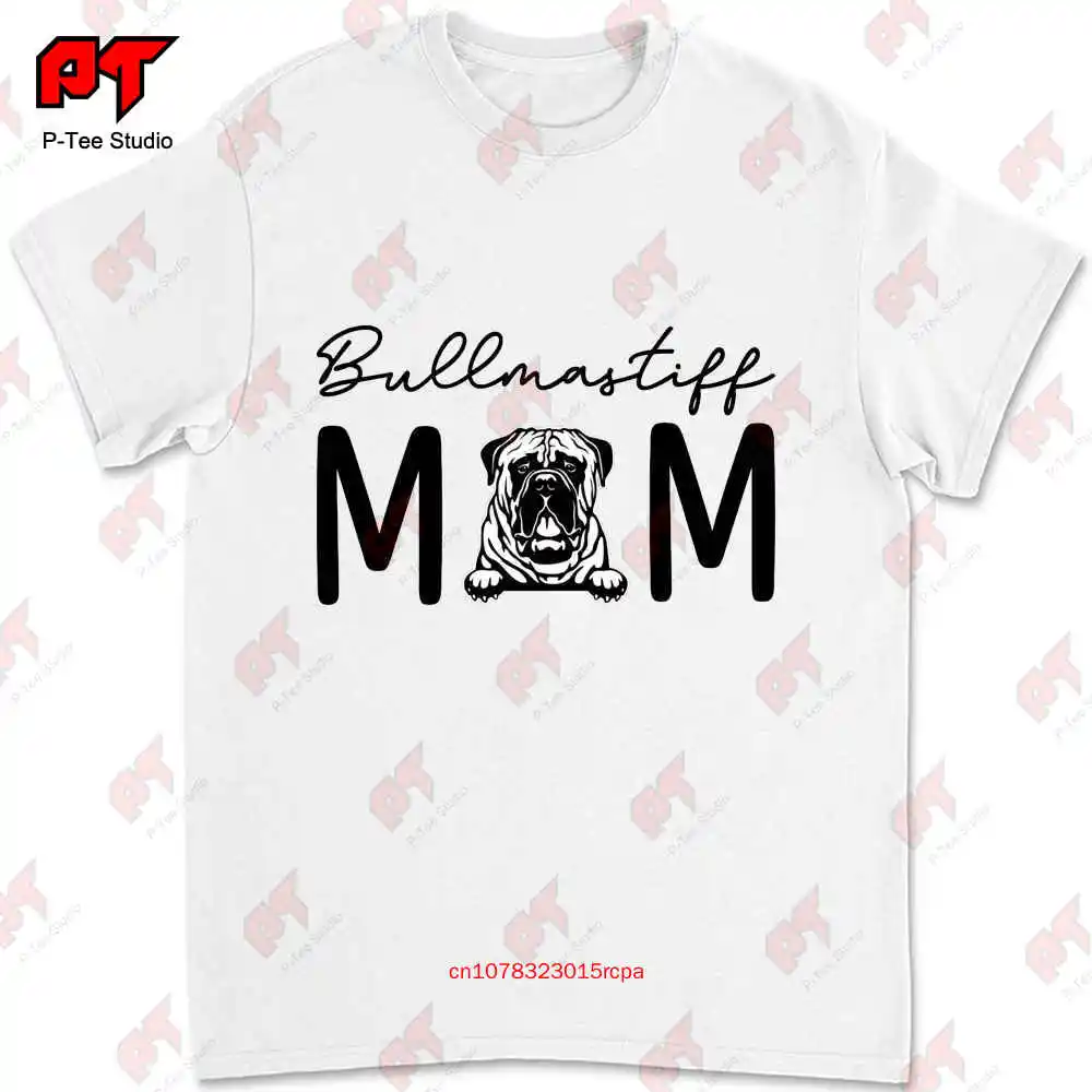 

Собака Мама влюбленная меховая мама Бульмастиф футболка WNS3
