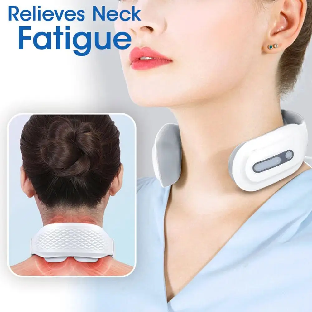 

Electric Lymphatic Neck Massager White Smart Charging Cervical Care Massager Health Vertebra Relax Shoulder Therapy V0Y4