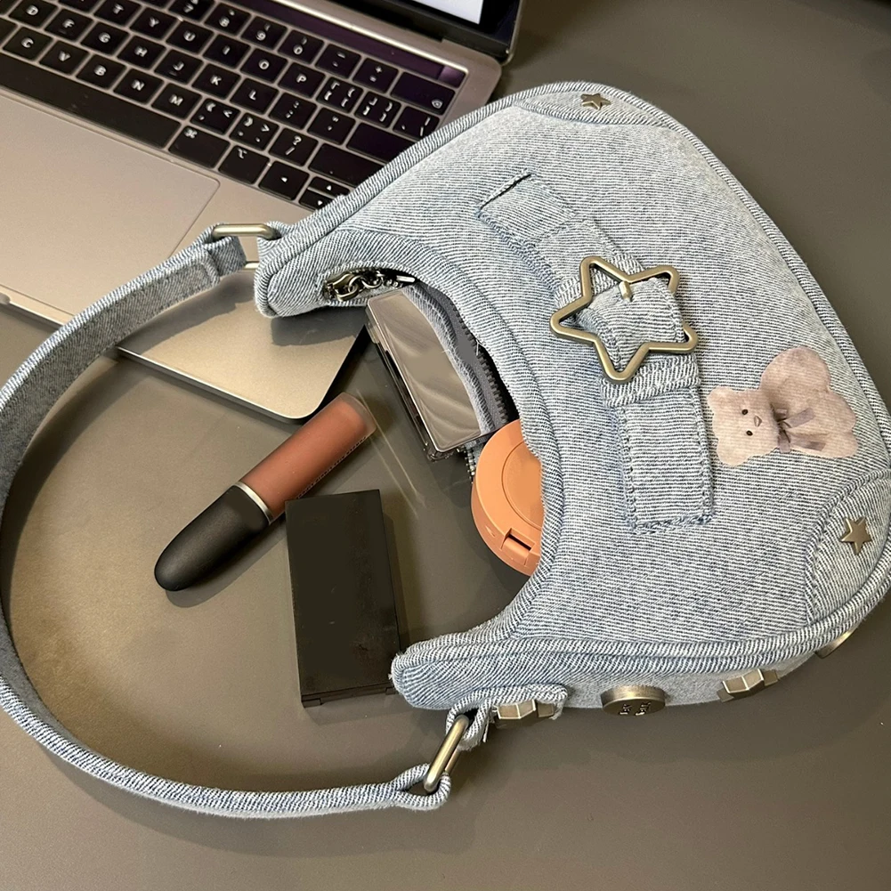 Y2k-女性用のヴィンテージ合成皮革ショルダーバッグ,かわいい