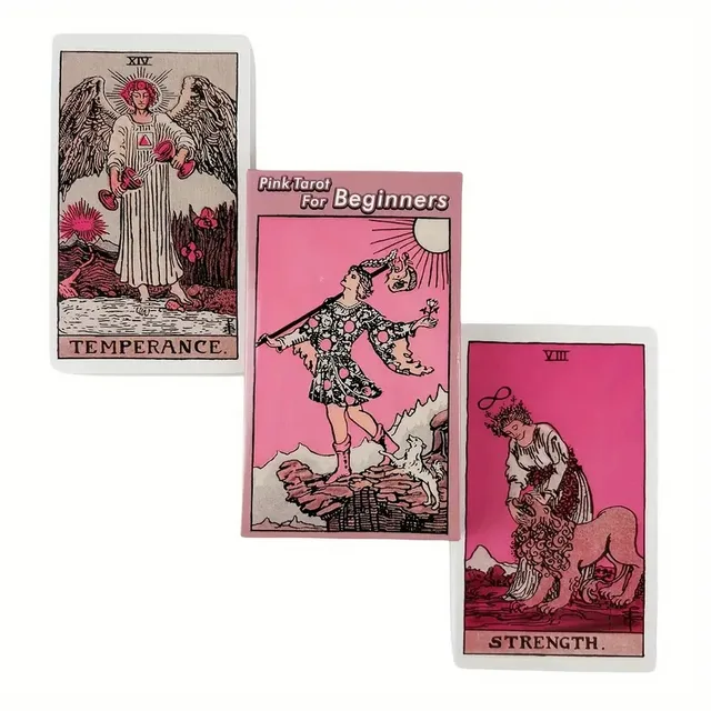 Jeu de cartes de Tarot Pink Rider, jeu de société pour débutants, jeu de Divination, Versions anglaises, édition Oracle, jeu de Table 5