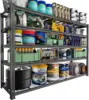 Garage Shelving, 3300 LBS Capacity Storage Shelves Heavy Duty 5 Tier Adjustable Metal Organizer Wire Rack 60"L x 24"W x 78"H 1