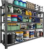 Garage Shelving, 3300 LBS Capacity Storage Shelves Heavy Duty 5 Tier Adjustable Metal Organizer Wire Rack 60"L x 24"W x 78"H 1